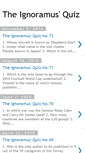 Mobile Screenshot of ignoramusquiz.misentropy.com